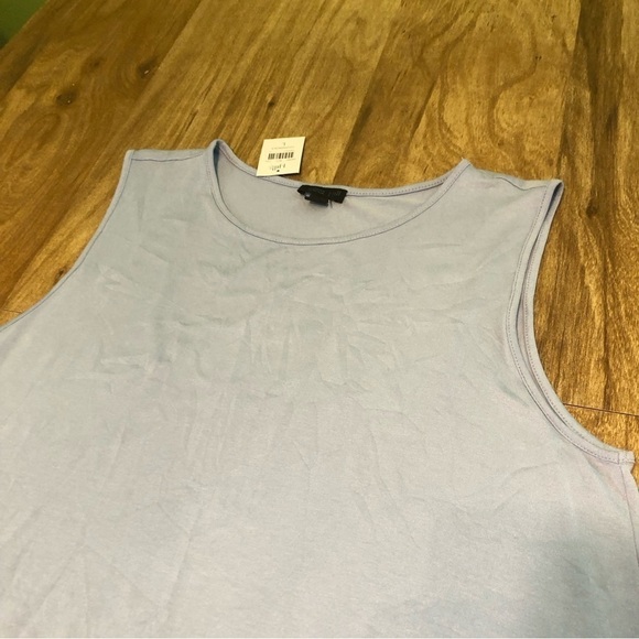 NWT J Jill Wearever Collection Rayon Spandex Stretchy Tank Size Large Hydrangea - Picture 2 of 8